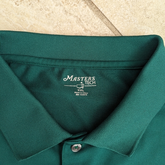 Men's 2 XL Masters Tech Long sleeve Polo shirt - Picture 4 of 4